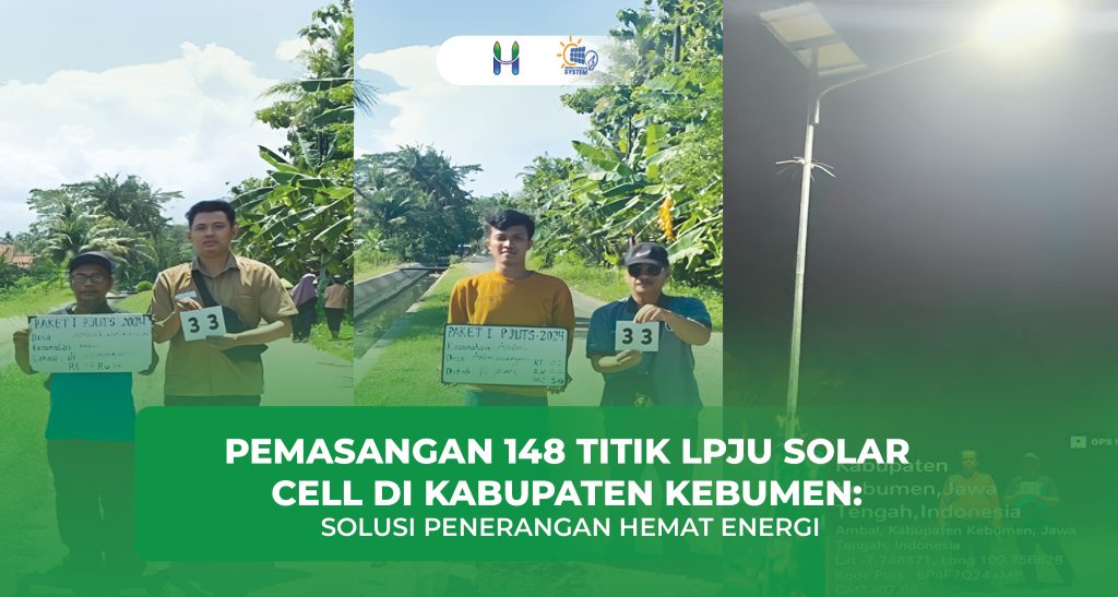Pemasangan 148 titik LPJU Solar cell
