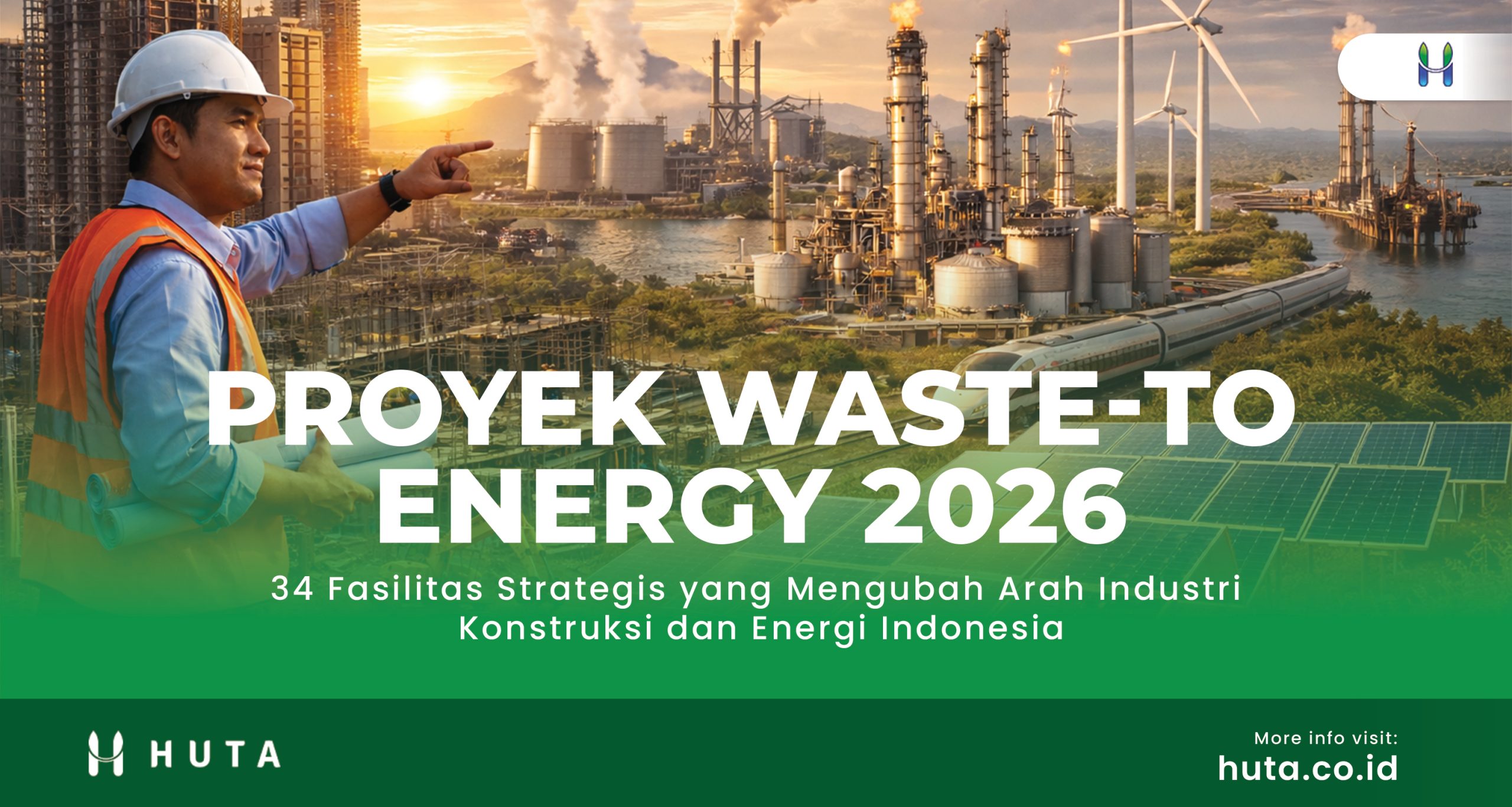 Konstruksi fasilitas waste-to-energy sebagai infrastruktur energi berkelanjutan