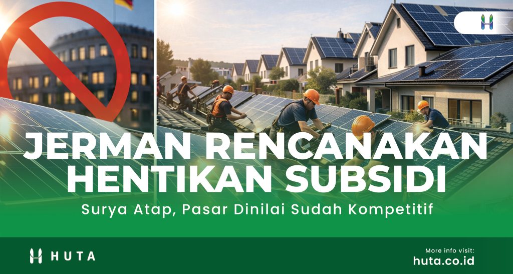 Instalasi panel surya atap rumah di Jerman sebagai bagian dari sistem energi surya residensial