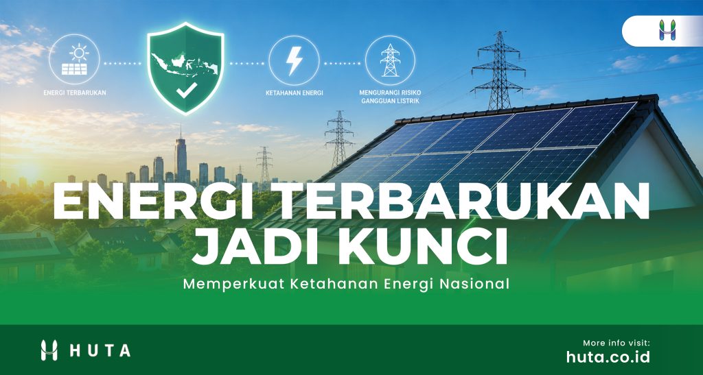 Ilustrasi panel surya atap sebagai solusi energi terbarukan untuk mendukung ketahanan energi nasional dan mengurangi risiko gangguan pasokan listrik.